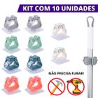 Suporte Individual Para Vassoura Rodo Kit Lavanderia Gancho Organizador - Escolha Seu Kit - Suporte de vassoura