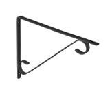 Suporte Mao Francesa Colonial Preto 40Cm - Prat-K