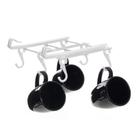 Suporte Metaltru Para Canecas Pendurar Cozinha 6 Ganchos Branco