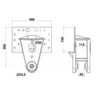 Suporte Mola Central Truck Suspensys Mercedes Benz L1629 Thor 0225