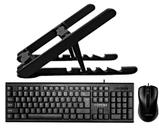 Suporte Notebook + Teclado E Mouse C/ Fio Usb - Hayom-tc3216