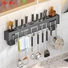 Suporte Organizador Porta Talheres e Utensílios de Cozinha De Parede Prateleira Multiuso - Home Art