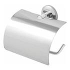 Suporte papeleira de papel higiênico banheiro tampa inox - império metais