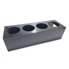 Suporte para 4 bisnagas originais fifo 473 ml acrílico preto