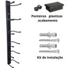 Suporte Para 6  Halteres  de Parede Completo 