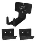 Suporte Para Bicicleta Parede Bike Mtb Ou Speed Bike Preto