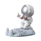 Suporte para Celular de Astronauta em Resina - Estilo Nórdico para Mesa de Escritório