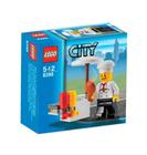 Suporte para churrasco Toy LEGO City Set 8398 com minifigura Chef de 5 a 12 anos