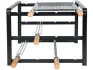 Suporte para Churrasqueira 3 Espetos - Giragrill Kit Suporte 1004