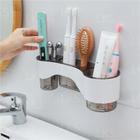 Suporte para escova de dentes de banheiro montado na parede para secador de cabelo para banheiro