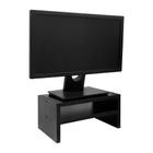 Suporte para Monitor Base de Mesa Preto Madeira - Mercado das Prateleiras