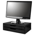 Suporte Para Monitor Ergonômico Com 2 Gavetas Preto Souza + NF