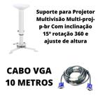 Suporte Para Projetor Multivisão Multiproj-P Com Cabo Hdmi 10m - 10 Metros
