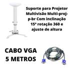 Suporte Para Projetor Multivisão Multiproj-P Com Cabo Hdmi 5m - 5 Metros