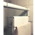 Suporte Para Toalha Duplo Porta Toalha Banheiro Box Sem Furo