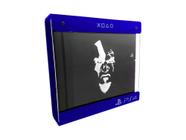 Suporte Parede Iluminado Shield Ps4 Slim - Azul - Branco - God Of War (face)