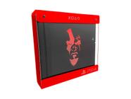 Suporte Parede Iluminado Shield Ps4 Slim - Vermelho - Vermelho - God Of War (face)