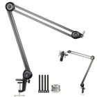 Suporte Pedestal Braço Profissional de Mesa Articulado Para Microfone