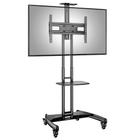 Suporte Pedestal para TV 32 a 75 com Rodízios AVA1600-60-1P NB