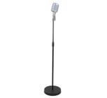 Suporte/Pedestal Reto C/Base Redonda P/Microfone Condensador