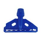 Suporte plastico s/cabo c/pinca p/mop umido NOBRE azul KD-2