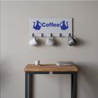 Suporte Porta Canecas e Xícaras MDF Branco Coffee P19J Azul Marinho - Ahazzo Móveis