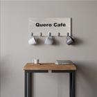 Suporte Porta Canecas e Xícaras MDF Marmorizado Cinza Café P01H Preto - Ahazzo Móveis