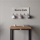 Suporte Porta Canecas e Xícaras MDF Marmorizado Cinza Quero Café P02I Verde Militar - Ahazzo Móveis