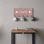 Suporte Porta Canecas e Xícaras MDF Rose Café P11C Branco - Ahazzo Móveis