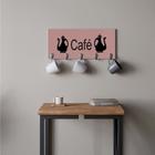 Suporte Porta Canecas e Xícaras MDF Rose Café P16H Preto - Ahazzo Móveis