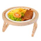 Suporte Porta Copos Apoio Braço De Sofá Bandeja Bambu 25cm - Dolce Home