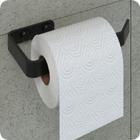 Suporte Porta Papel Higiênico De Parede Preto Fosco Plus - Homefull