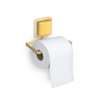 Suporte Porta Papel Higienico de Piatina Dourado Fosco