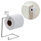 Suporte porta papel higiênico duplo reserva papeleira aço cromado caixa acoplada banheiro lavabo