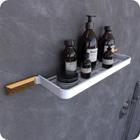 Suporte Porta Shampoo Para Banheiro Branco e Gold Empire - CromoShop