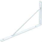 Suporte Prateleira Mao Francesa Podium Forte 25Cm Branco - Kit C/12 Pecas