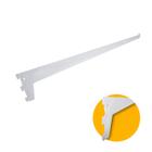 Suporte Prateleira Perfil Cremalheira Simples 50cm Branco