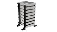 Suporte Rack Externo Vertical Até 8 Hd/ssd Organizador Mesa