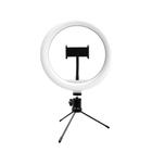 Suporte Tipo RING LIGHT Livestream 10 POL. com Tripe Ajustavel USB AC370