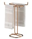 Suporte Toalheiro Porta Toalha Duplo Rosto Mão Bancada Lavabo Banheiro Cobre Rose Gold - 1177rg Future