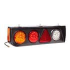 Suporte traseira Com Lanternas 10 Leds 24V Triangulo Ld Tricolor 596X172X82Mm