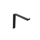 Suportes de Prateleira Moderno Industrial 10cm Preto 2pç - WoodandSteel