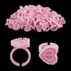 Suprimentos de extensão de cílios Beauty Junko Heart Glue Rings x100