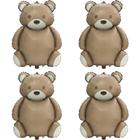 Suprimentos de festa Balloon Hokilands 4D Big Brown Bear 90 cm x4