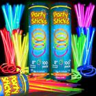 Suprimentos de festa Glow Sticks PartySticks, pacote com 200 cm