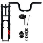 Suspensão Aro 26 Bike 2 Andar + Caixa Direção + Guidão Alto Tipo Moto + Espuma + Mesinha Suporte Mesa - Veloforce