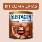 Sustagen Adulto Chocolate 400g - Kit com 4 latas