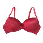Sutiã Feminino Com Bojo e Acabamento de Renda Com Laço Poliamida com Elastano G3 Plus Size