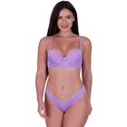 Sutiã Liso com Bojo e Calcinha Confortável -c3 Conjunto Básico