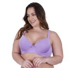 Sutiã Plus Size Bojão Lateral Larga e Alça Grossa Reforçada Liso- SUTIÃ NATHÁLIA PLUS SIZE